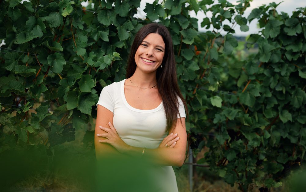 Franziska Sommerhalter – verantwortlich für Werbung und Marketing im Weingut Sommerhalter, Kommunikationsdesignerin im Markgräflerland, Baden
